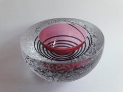 Vír - miska gold rubín průměr 12cm